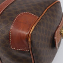 CELINE Macadam Hand Bag PVC Leather Brown Gold Tone Auth ep15813-15