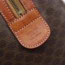 CELINE Macadam Hand Bag PVC Leather Brown Gold Tone Auth ep15813-12