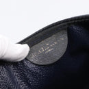 GUCCI GG Supreme Clutch Bag PVC Leather Navy Gold Tone Auth ep15814-9
