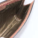 GUCCI PARFUMES GG Supreme Web Sherry Line Clutch Bag PVC Beige Auth ep15815-11