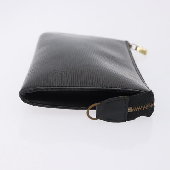 LOUIS VUITTON Epi Pochette Accessoires Accessory Pouch Black M52982 Auth ep15820