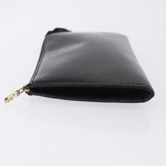 LOUIS VUITTON Epi Pochette Accessoires Accessory Pouch Black M52982 Auth ep15820