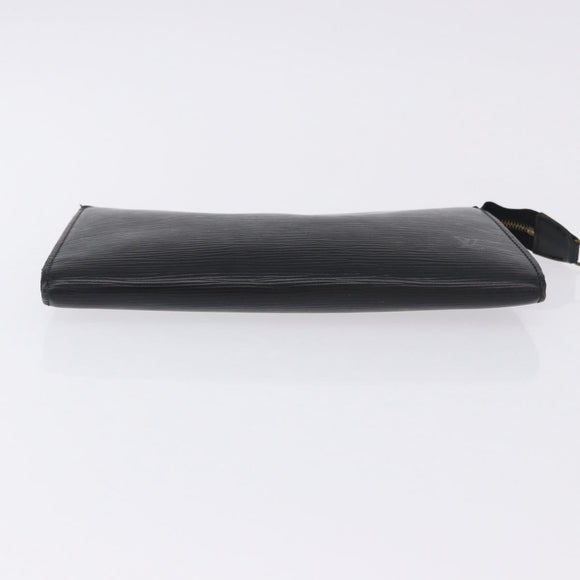 LOUIS VUITTON Epi Pochette Accessoires Accessory Pouch Black M52982 Auth ep15820