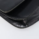 PRADA Chain Shoulder Bag Leather Black Silver Auth ep15821A-16