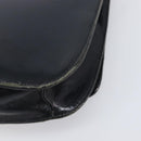 PRADA Chain Shoulder Bag Leather Black Silver Auth ep15821A-17