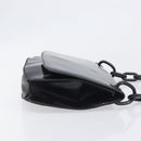 PRADA Chain Shoulder Bag Leather Black Silver Auth ep15821A-3
