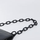 PRADA Chain Shoulder Bag Leather Black Silver Auth ep15821A-14