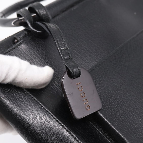 GUCCI Hand Bag Leather Black 002 1793 0463 Auth ep15822