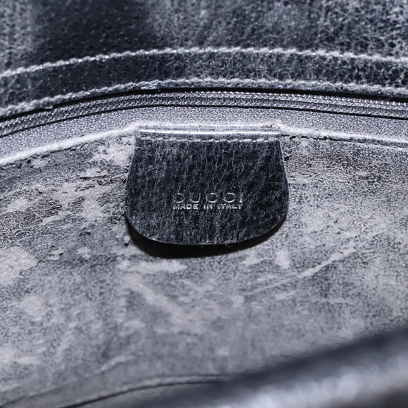 GUCCI Hand Bag Leather Black 002 1793 0463 Auth ep15822