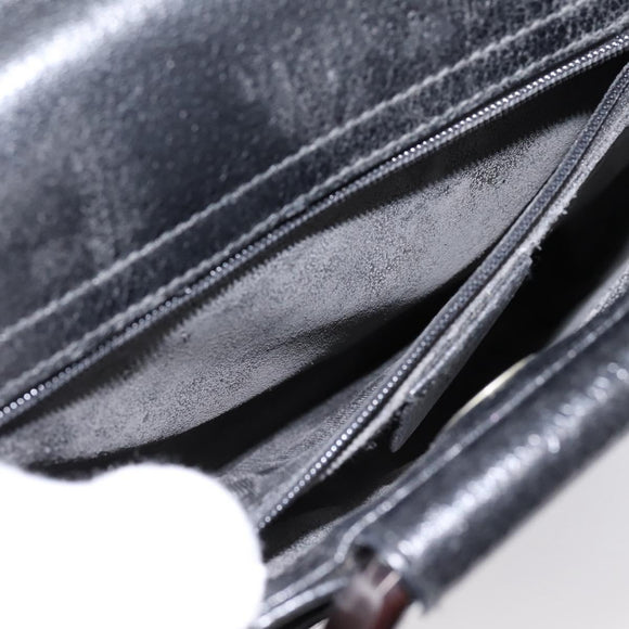GUCCI Hand Bag Leather Black 002 1793 0463 Auth ep15822