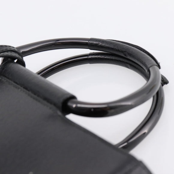 GUCCI Hand Bag Leather Black 002 1793 0463 Auth ep15822
