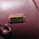 LOEWE Backpack Leather Bordeaux Gold Tone Auth ep15823-12