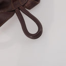 LOEWE Backpack Leather Bordeaux Gold Tone Auth ep15823-7