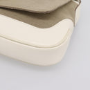 GUCCI Jackie Shoulder Bag Canvas Beige Silver 001 3824 Auth ep15824A-9