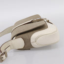 GUCCI Jackie Shoulder Bag Canvas Beige Silver 001 3824 Auth ep15824A-3