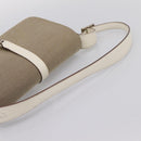 GUCCI Jackie Shoulder Bag Canvas Beige Silver 001 3824 Auth ep15824A-7