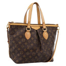 LOUIS VUITTON Monogram Palermo PM Tote Bag M40145 LV Auth ep15829A-1