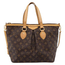 LOUIS VUITTON Monogram Palermo PM Tote Bag M40145 LV Auth ep15829A-13