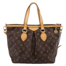 LOUIS VUITTON Monogram Palermo PM Tote Bag M40145 LV Auth ep15829A-2