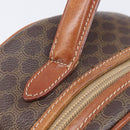 CELINE Macadam Canvas Hand Bag PVC Leather Brown Gold Auth ep15838-10