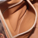 CELINE Macadam Canvas Hand Bag PVC Leather Brown Gold Auth ep15838-26