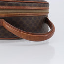 CELINE Macadam Canvas Hand Bag PVC Leather Brown Gold Auth ep15838-7