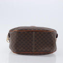 CELINE Macadam Canvas Hand Bag PVC Leather Brown Gold Auth ep15838-5