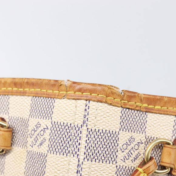LOUIS VUITTON Damier Azur Neverfull PM Tote Bag N41362 LV Auth ep15839