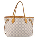 LOUIS VUITTON Damier Azur Neverfull PM Tote Bag N41362 LV Auth ep15839-13