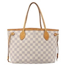 LOUIS VUITTON Damier Azur Neverfull PM Tote Bag N41362 LV Auth ep15839-2
