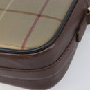Burberrys Nova Check Shoulder Bag Canvas Beige Gold Auth ep15843-15