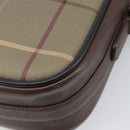 Burberrys Nova Check Shoulder Bag Canvas Beige Gold Auth ep15843-17