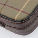 Burberrys Nova Check Shoulder Bag Canvas Beige Gold Auth ep15843-18