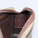 Burberrys Nova Check Shoulder Bag Canvas Beige Gold Auth ep15843-20