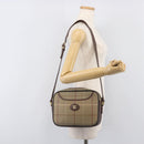Burberrys Nova Check Shoulder Bag Canvas Beige Gold Auth ep15843-24