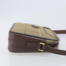 Burberrys Nova Check Shoulder Bag Canvas Beige Gold Auth ep15843-3