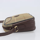 Burberrys Nova Check Shoulder Bag Canvas Beige Gold Auth ep15843-4