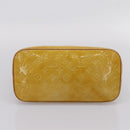 LOUIS VUITTON Monogram Vernis Houston Hand Bag Beige M91004 LV Auth ep15845-5