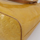 LOUIS VUITTON Monogram Vernis Houston Hand Bag Beige M91004 LV Auth ep15845-17