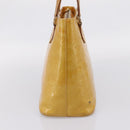 LOUIS VUITTON Monogram Vernis Houston Hand Bag Beige M91004 LV Auth ep15845-4
