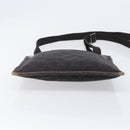 GUCCI GG Canvas Shoulder Bag Black Silver 27639 Auth ep15846-11