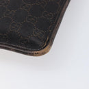 GUCCI GG Canvas Shoulder Bag Black Silver 27639 Auth ep15846-12