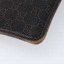GUCCI GG Canvas Shoulder Bag Black Silver 27639 Auth ep15846-15
