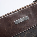 GUCCI GG Canvas Shoulder Bag Black Silver 27639 Auth ep15846-16