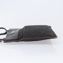 GUCCI GG Canvas Shoulder Bag Black Silver 27639 Auth ep15846-5