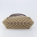 GUCCI GG Canvas Sherry Line Shoulder Bag Beige Gold 181092 Auth ep15849-6