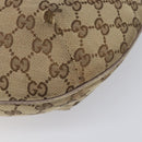 GUCCI GG Canvas Sherry Line Shoulder Bag Beige Gold 181092 Auth ep15849-16