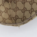 GUCCI GG Canvas Sherry Line Shoulder Bag Beige Gold 181092 Auth ep15849-19