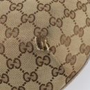 GUCCI GG Canvas Sherry Line Shoulder Bag Beige Gold 181092 Auth ep15849-10