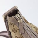 GUCCI GG Canvas Sherry Line Shoulder Bag Beige Gold 181092 Auth ep15849-22